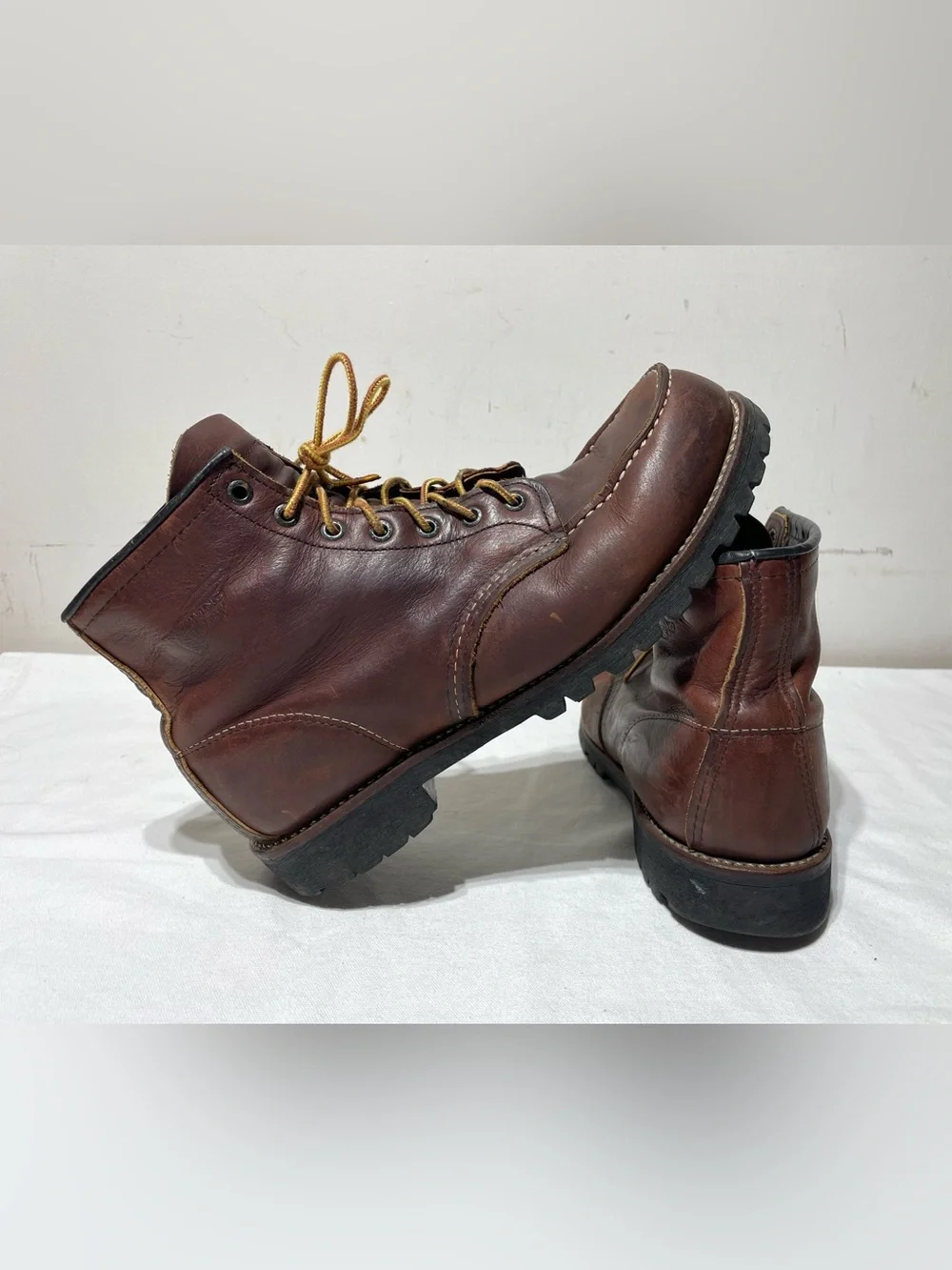 Red Wing 4183 Roughneck Moc Toe Boots Men’s 10D Briar Oil Slick USA 2007